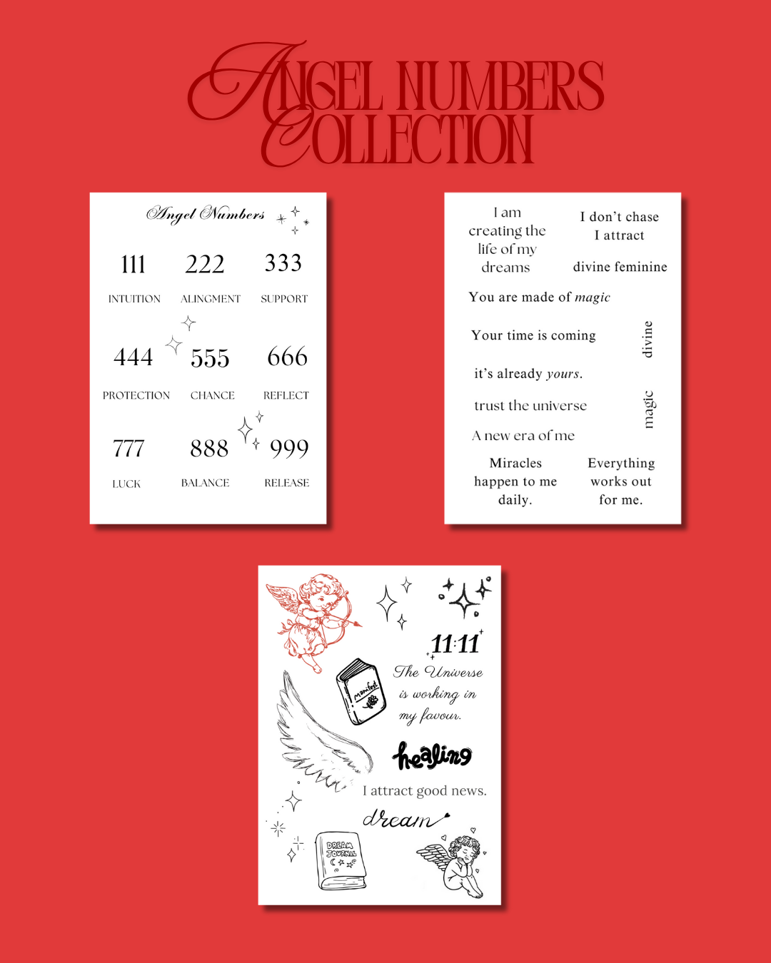 Angel Numbers Collection Temporary