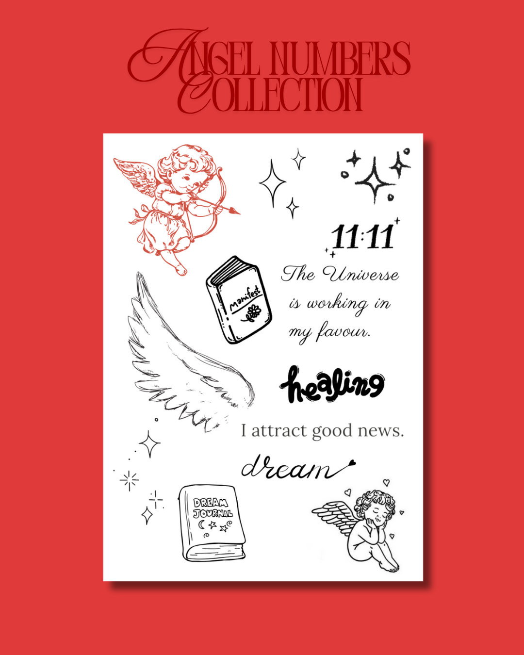 Angel Numbers Collection Semi-Temporary