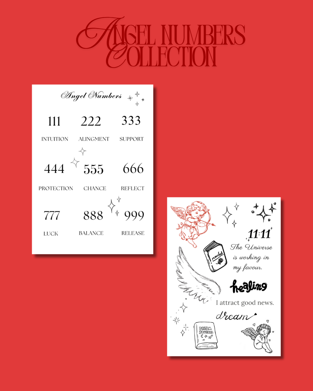 Angel Numbers Collection Semi-Temporary